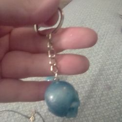 Skull head key chain necklace jewelry