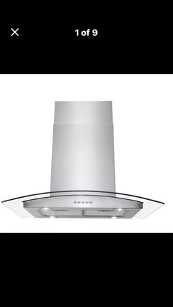 Range Hood 30 in. 343 CFM Convertible Island Mount Range Hood