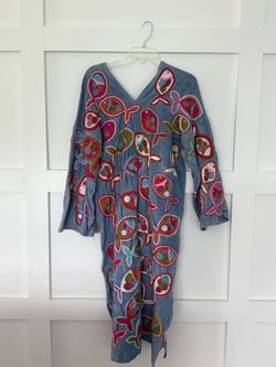 Embroidered Fish Dress