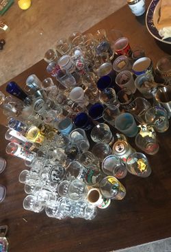 Lot of shot glasses