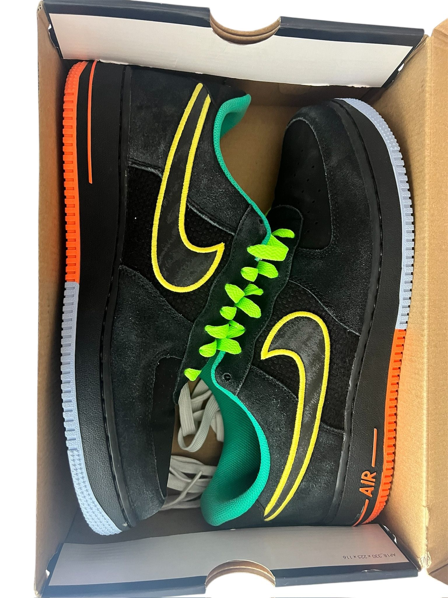 DM9051-001 Nike Air Force 1 Low Peace and Unity Black Size 11.5 w/box