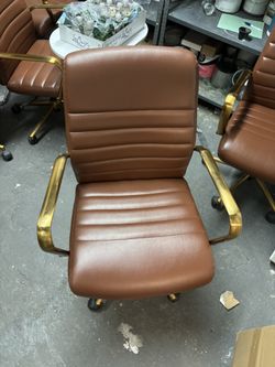 Brown Leather Office Chair