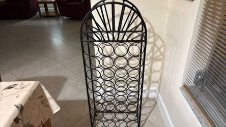 Wrought iron wine rack