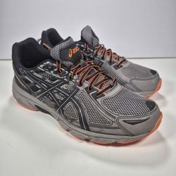 ASICS Men's Gel-Venture 6 Trail Running Shoes Gray, Stone Grey, Size 11 4E T7G3Q
