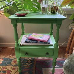 Fun Green End or Side Table 