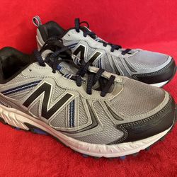 NEW - NO BOX - New Balance Trail Running Men's Size 8.5 MT410LG5 Grey Black BLue