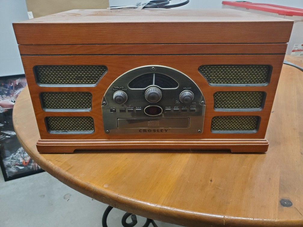 Crosley Stereo Turntable Sound System Cr66-pa Rochester (Record player does not work)