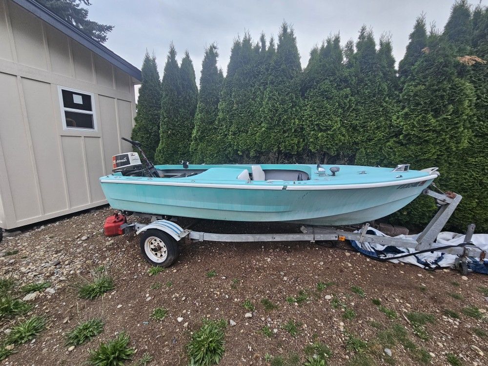 1956 Glasspar Boat And Trailer