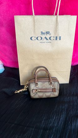 Coach Mini Rowan Bag Charm Purse Coin Wallet