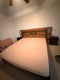 King Bed Frame & Mattress