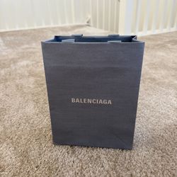 Balenciaga Blue Empty Gift Bag (Small) – 10.25 × 7.75 × 3.74 in