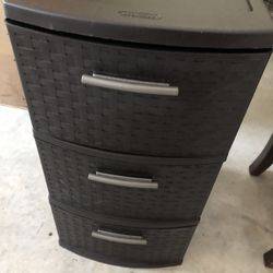 3 Drawer Storage Chocolate