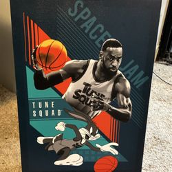 LEBRON JAMES Tune Squad Space Jam BUGS BUNNY Wall Mount
