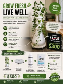Lettuce Grow Hydroponic System with glow lights!