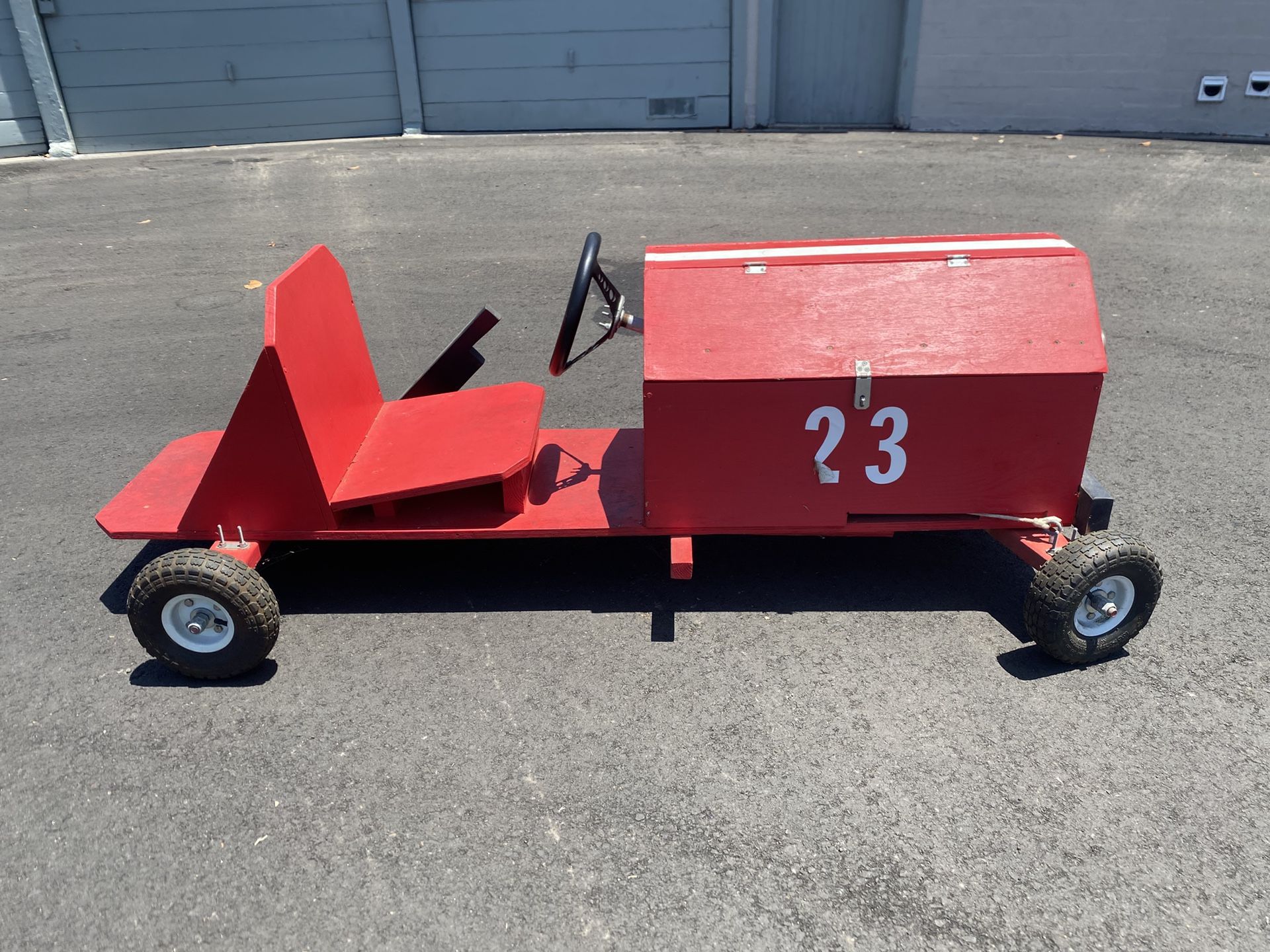 Wooden Push Go-Kart