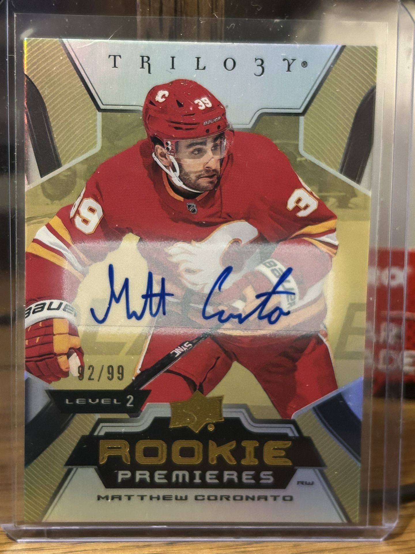 Hockey Card Matthew Coronato Autograph 92/99