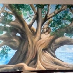 Big Oak Tree Painting