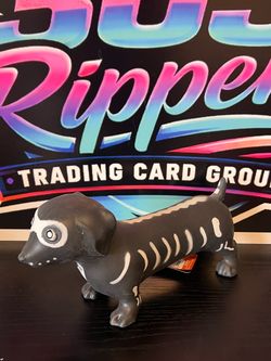 Skeleton Dachshund Halloween Dog Figurine