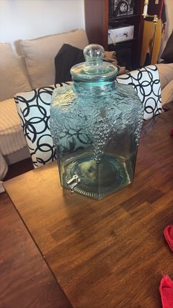 Glass Party Wine Lemonade Juice Jug Dispenser