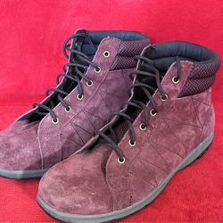  DULUTH Steel Creek Suede Leather Ankle Boots Lace 39703 BURGUNDY Womens Shoes Size 11 ‼️ a Bit Dirty On The Front ‼️ NEW - NO BOX ‼️