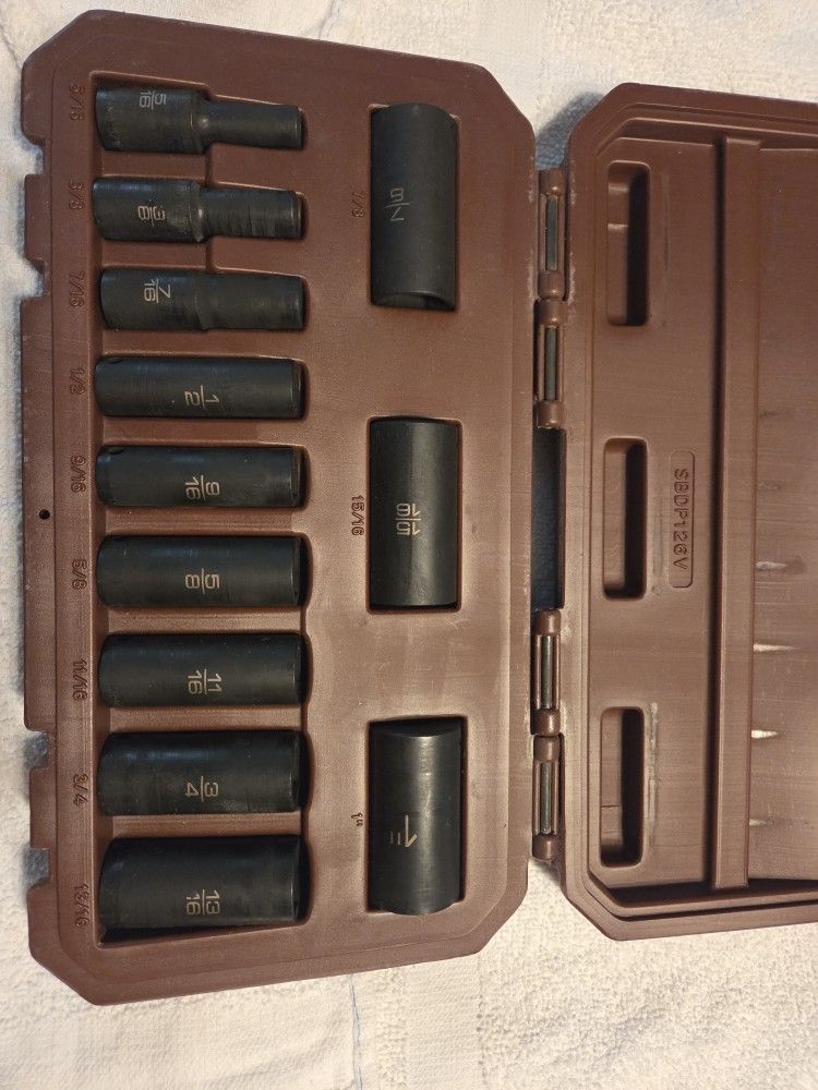 Matco 12 Piece 3/8 Drive Standatd Deep Socket Set