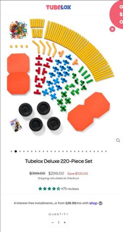 Tubelox Deluxe 220-Piece Building Set