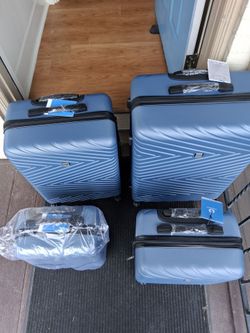 New luggage 4-piece blue