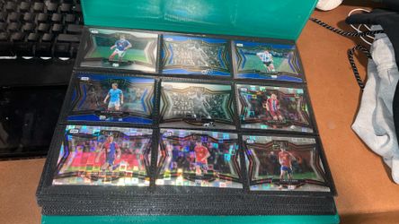 Pokémon cards and soccer cards