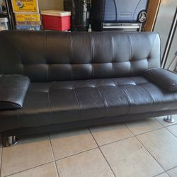 Futon Sofa - Chocolate Brown 