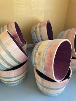 Barrel Planters $10