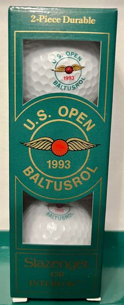 3 Golf Balls U.S. Open 1993 Baltusrol Slazenger 420 2-Piece