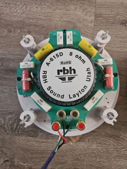 Audio and Sound4 functional ceiling speakers, RBH Sound Layton.
