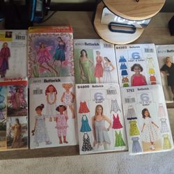 Sewing Pattern Packets Women's Girls Toddler Size Butterick Simplicity