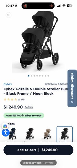 Cybex Gazelle s  double stroller