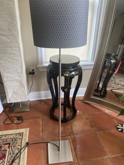 Grey And Silver Lamp 