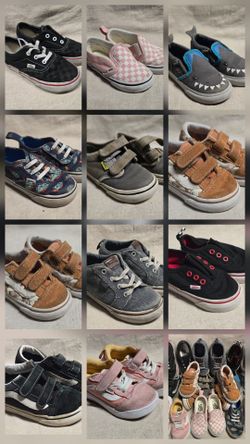 Bundle deal of used toddler vans shoes (size 4 to size 9.5)