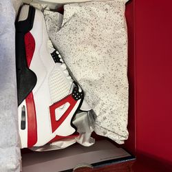 Jordan 4 Retro Red Cement Size 10 New Never Worn 