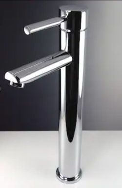 (Brand New in Box)
Greenspring Chrome Vessel 1-Handle WaterSense Waterfall Bathroom Sink Faucet, 13.25 in H
Spout height: 9 in /A2-PF-5662