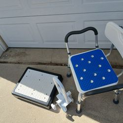 Bath/Shower Safety Seat ,step Bath Tub Safety Bar