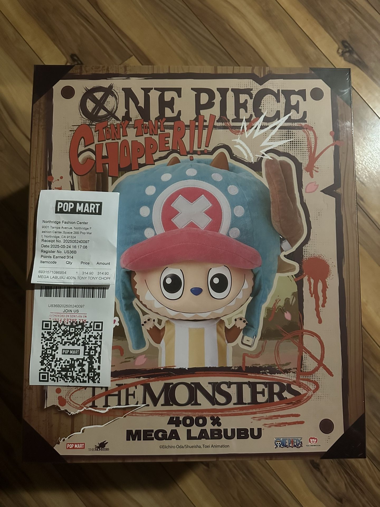 Mega Labubu 400% Tony Tony Chopper