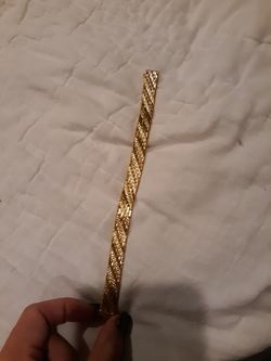 Gold plated bracelet