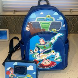 Loungefly Toy Story backpack and wallet
