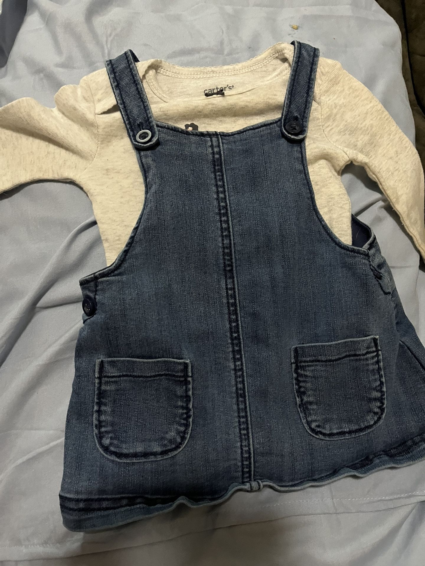 Carters Overall Dress Set