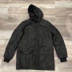 Cheap Monday Long Bomber Coat Size Large