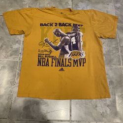 Vintage Adidas 2009-2010 Lakers NBA Finals MVP Kobe Bryant T-Shirt SZ L