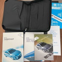 2010 Mazda 3 Owners Manual Books and very nice case 