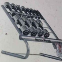 NordicTrack Dumbbell Slant Rack Bench Holder Brand NEW in Box NTSRACK07