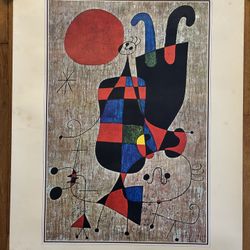 Joan Miro  “Upside Down Figures” 1971 Poster 