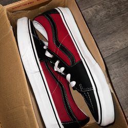 Vans Sk8 Lows red black men’s 9.0