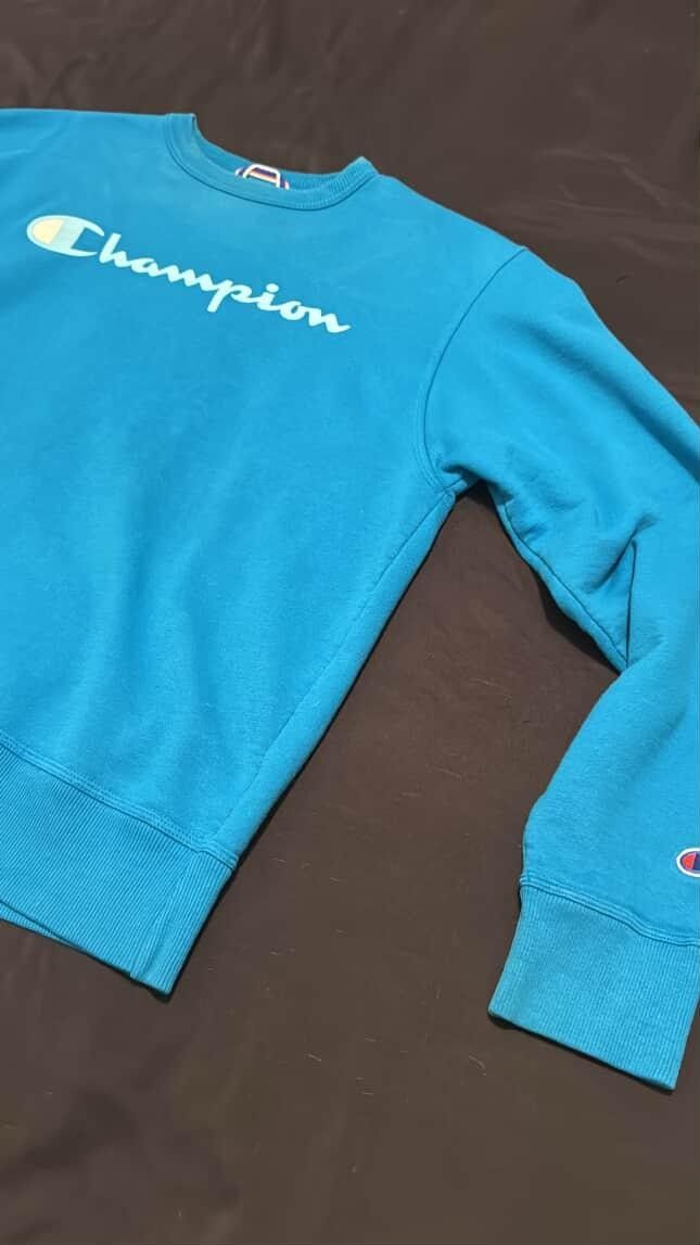 Blue Long Sleeve champion Sweatshirt